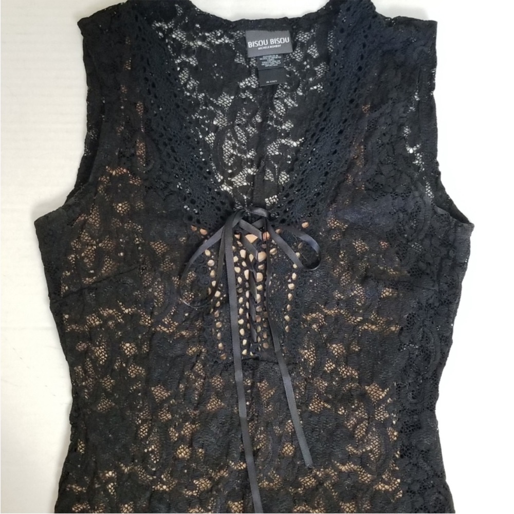 BISOU BISOU Black Lace Midi Cocktail Dress - Picture 5 of 6
